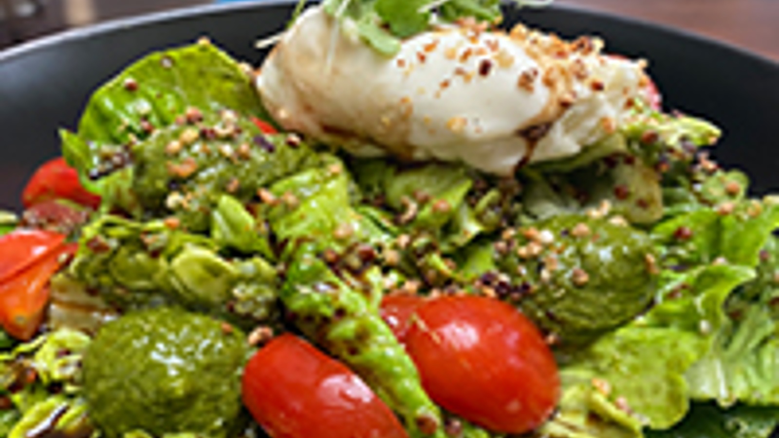 Quinoa with burrata salad recipe