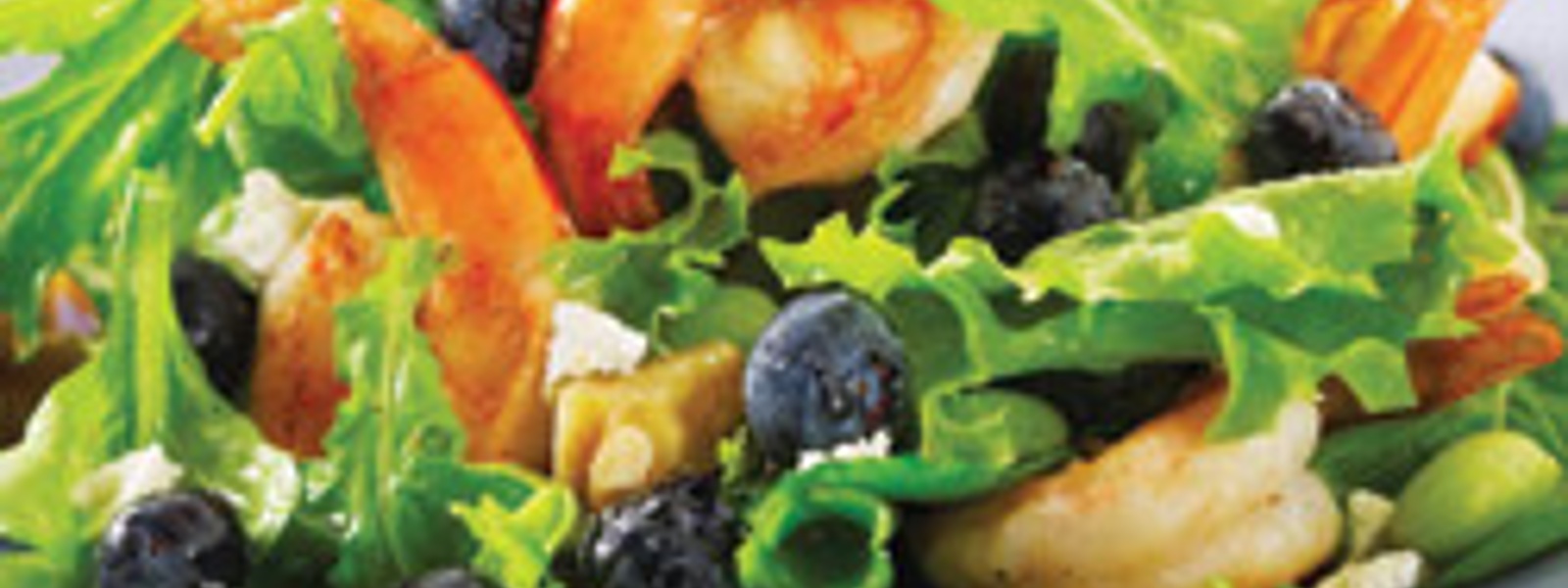 Blueberry-shrimp salad with lemon vinaigrette