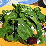 Spinach salad with variations