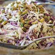 Sweet and sour ginger cole slaw