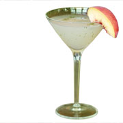 Limoncello mint peach martini