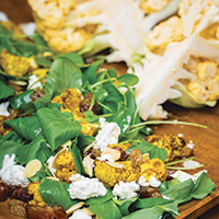 Curried cauliflower and watercress salad