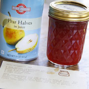 Pear-raspberry jam