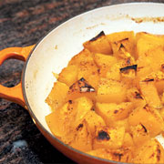 Honey-glazed butternut squash