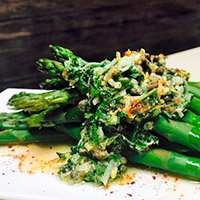 Spring asparagus and sauce gribiche