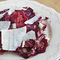 Radicchio salad with blood oranges