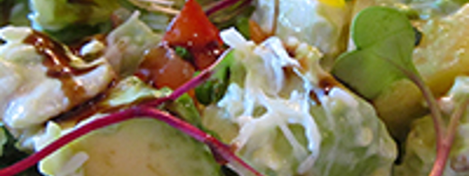 California avocado salad with Dungeness crab