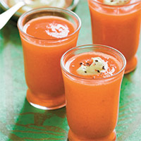 Velvety Mediterranean gazpacho