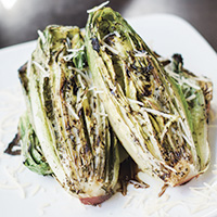 Grilled baby romaine