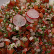 Glazed radishes