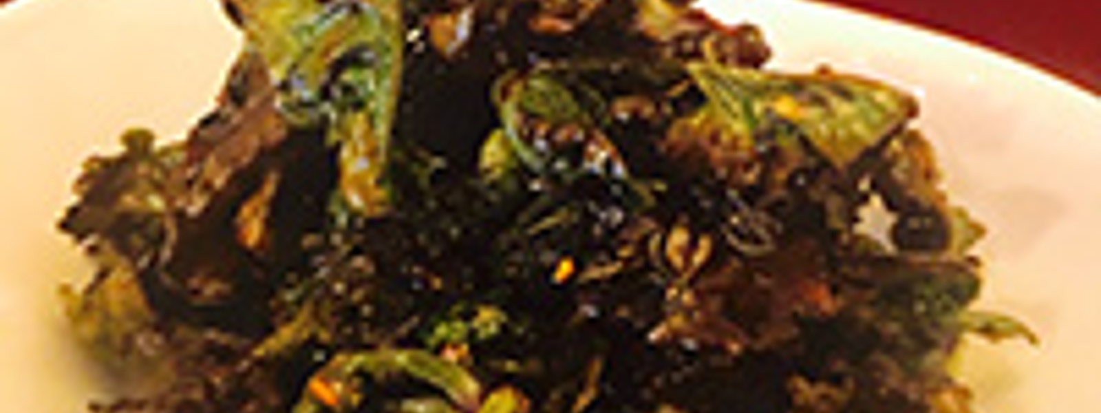 Pan-roasted lollipop kale